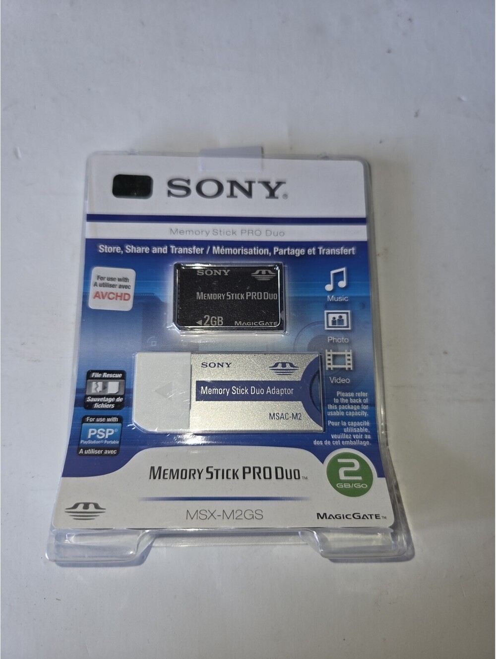 NEW Sony 1GB Memory Stick PRO Duo Memory Card MSX-M1GST